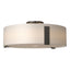 Hubbardton Forge 2009 Bronze Opal Glass (GG) Impressions Large Semi-Flush