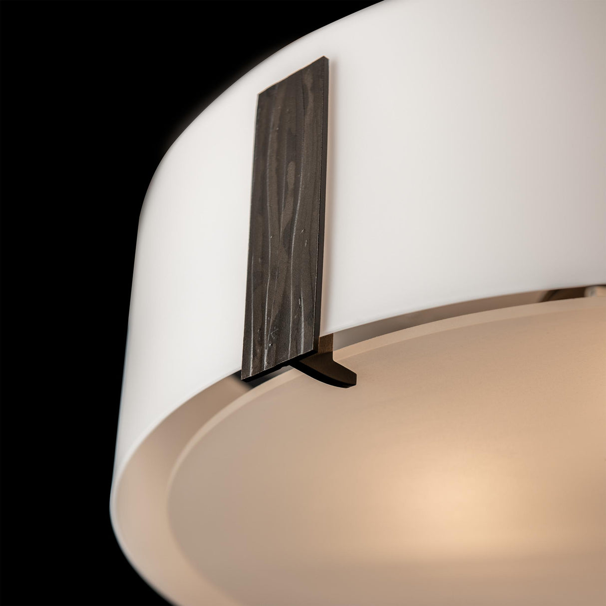 Hubbardton Forge 2009 Dark Smoke Opal Glass (GG) Impressions Large Semi-Flush
