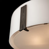 Hubbardton Forge 2009 Dark Smoke Opal Glass (GG) Impressions Large Semi-Flush