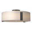 Hubbardton Forge 2009 Natural Iron Opal Glass (GG) Impressions Large Semi-Flush