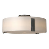 Hubbardton Forge 2009 Natural Iron Opal Glass (GG) Impressions Large Semi-Flush