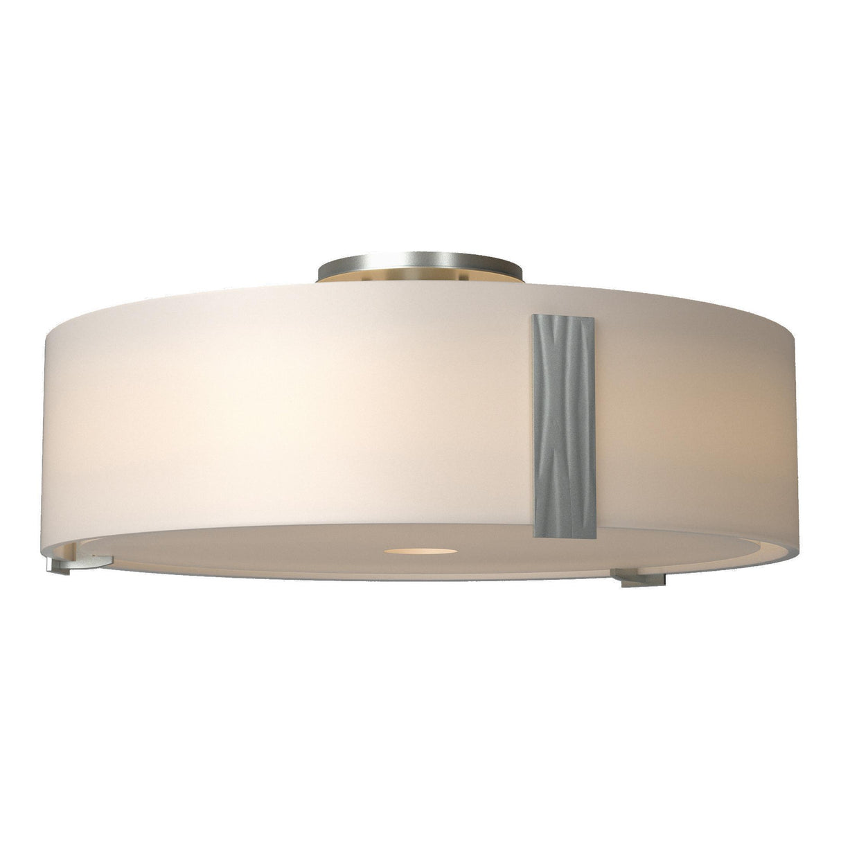 Hubbardton Forge 2009 Vintage Platinum Opal Glass (GG) Impressions Large Semi-Flush