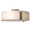 Hubbardton Forge 2009 Soft Gold Opal Glass (GG) Impressions Large Semi-Flush