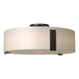 Hubbardton Forge 2009 Oil Rubbed Bronze Opal Glass (GG) Impressions Large Semi-Flush
