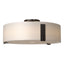 Hubbardton Forge 2009 Oil Rubbed Bronze Opal Glass (GG) Impressions Large Semi-Flush
