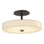 Hubbardton Forge 2015 Dark Smoke Spun Frost (SH) Disq LED Semi-Flush