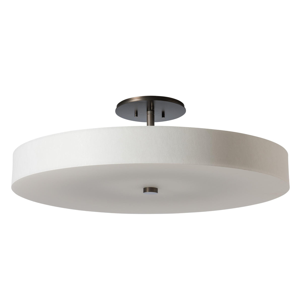 Hubbardton Forge 2016 Dark Smoke Spun Frost (SH) Disq Large LED Semi-Flush