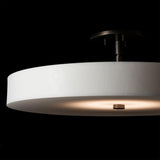 Hubbardton Forge 2016 Dark Smoke Spun Frost (SH) Disq Large LED Semi-Flush