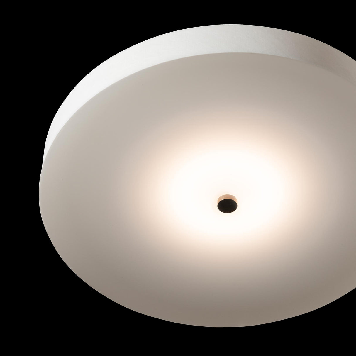 Hubbardton Forge 2016 Dark Smoke Spun Frost (SH) Disq Large LED Semi-Flush