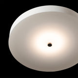 Hubbardton Forge 2016 Dark Smoke Spun Frost (SH) Disq Large LED Semi-Flush
