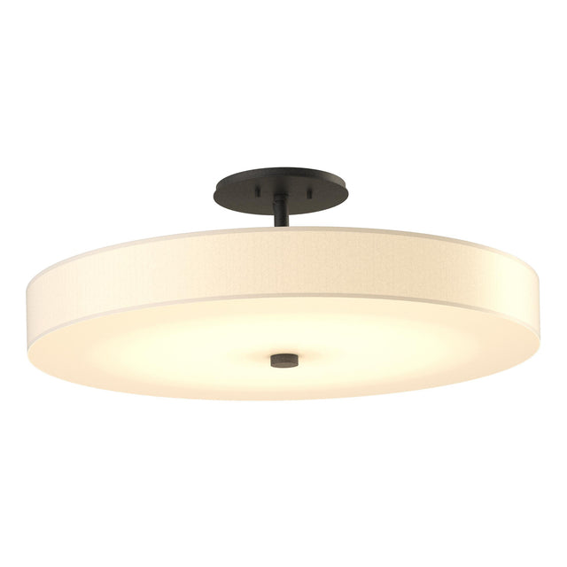 Hubbardton Forge 2016 Natural Iron Spun Frost (SH) Disq Large LED Semi-Flush