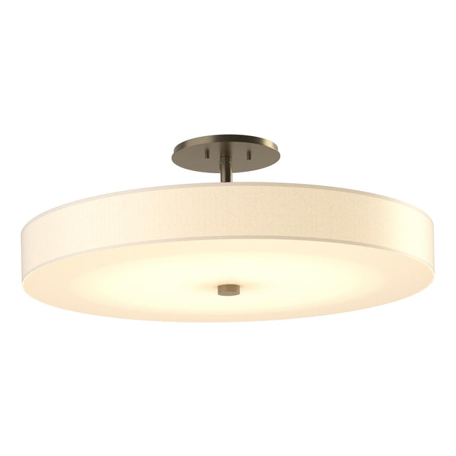 Hubbardton Forge 2016 Soft Gold Spun Frost (SH) Disq Large LED Semi-Flush