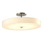 Hubbardton Forge 2016 Sterling Spun Frost (SH) Disq Large LED Semi-Flush
