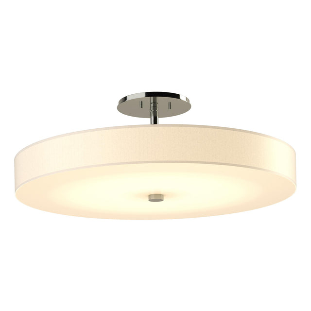Hubbardton Forge 2016 Sterling Spun Frost (SH) Disq Large LED Semi-Flush