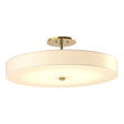 Hubbardton Forge 2016 Modern Brass Spun Frost (SH) Disq Large LED Semi-Flush