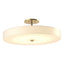 Hubbardton Forge 2016 Modern Brass Spun Frost (SH) Disq Large LED Semi-Flush
