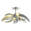 Hubbardton Forge 2016 Vintage Platinum Clear Glass with Frosted Diffuser (YE) Corona Semi-Flush