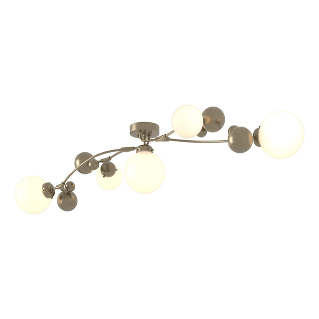 Hubbardton Forge 2019 Soft Gold Opal Glass (GG) Sprig Semi-Flush