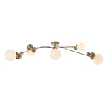 Hubbardton Forge 2019 Soft Gold Opal Glass (GG) Sprig Semi-Flush