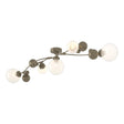 Hubbardton Forge 2019 Soft Gold Opaline Glass (WF) Sprig Semi-Flush