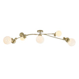 Hubbardton Forge 2019 Soft Gold Opaline Glass (WF) Sprig Semi-Flush