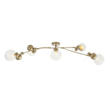 Hubbardton Forge 2019 Soft Gold Water Glass (LL) Sprig Semi-Flush