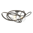 Hubbardton Forge 2019 Dark Smoke Clear Glass (ZM) Nest Semi-Flush