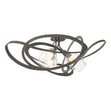 Hubbardton Forge 2019 Dark Smoke Clear Glass (ZM) Nest Semi-Flush