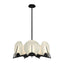 Hubbardton Forge 2023 Black Alabaster Multi Callisto 7-Light Pendant