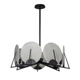 Hubbardton Forge 2023 Black Alabaster Multi Callisto 7-Light Pendant