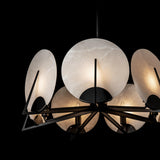 Hubbardton Forge 2023 Black Alabaster Multi Callisto 7-Light Pendant
