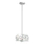 Hubbardton Forge 2022 Vintage Platinum Crystal Multi Gatsby 4-Light Semi-Flush/Pendant