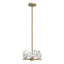 Hubbardton Forge 2022 Soft Gold Crystal Multi Gatsby 4-Light Semi-Flush/Pendant