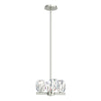 Hubbardton Forge 2022 Sterling Crystal Multi Gatsby 4-Light Semi-Flush/Pendant