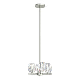 Hubbardton Forge 2022 Sterling Crystal Multi Gatsby 4-Light Semi-Flush/Pendant