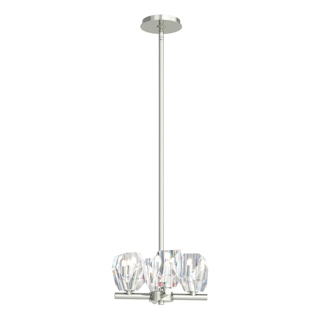 Hubbardton Forge 2022 Sterling Crystal Multi Gatsby 4-Light Semi-Flush/Pendant