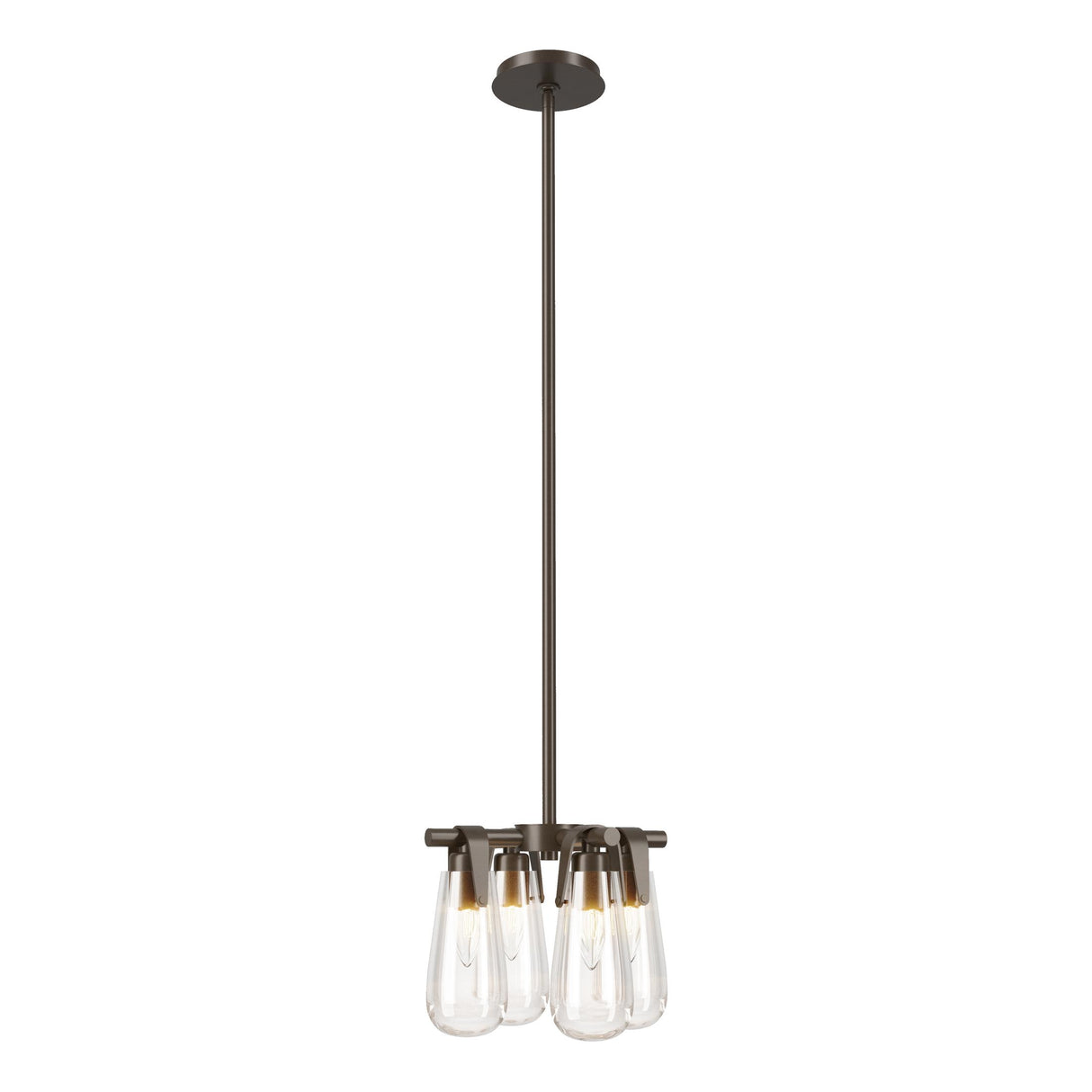 Hubbardton Forge 2022 Bronze Clear Glass (ZM) Multi Eos Semi-Flush/Pendant