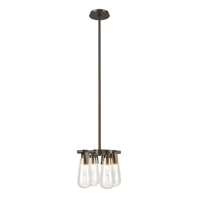 Hubbardton Forge 2022 Bronze Clear Glass (ZM) Multi Eos Semi-Flush/Pendant