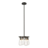 Hubbardton Forge 2022 Dark Smoke Clear Glass (ZM) Multi Eos Semi-Flush/Pendant