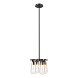 Hubbardton Forge 2022 Oil Rubbed Bronze Clear Glass (ZM) Multi Eos Semi-Flush/Pendant
