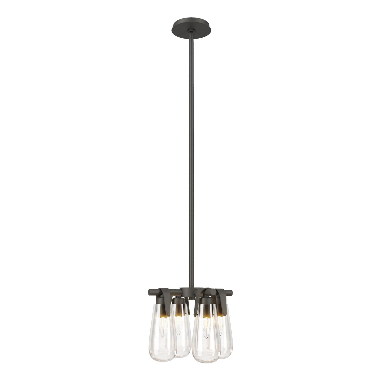 Hubbardton Forge 2022 Natural Iron Clear Glass (ZM) Multi Eos Semi-Flush/Pendant