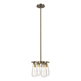 Hubbardton Forge 2022 Soft Gold Clear Glass (ZM) Multi Eos Semi-Flush/Pendant