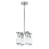 Hubbardton Forge 2022 Sterling Clear Glass (ZM) Multi Eos Semi-Flush/Pendant