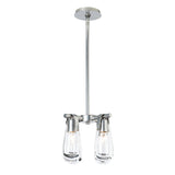 Hubbardton Forge 2022 Sterling Clear Glass (ZM) Multi Eos Semi-Flush/Pendant