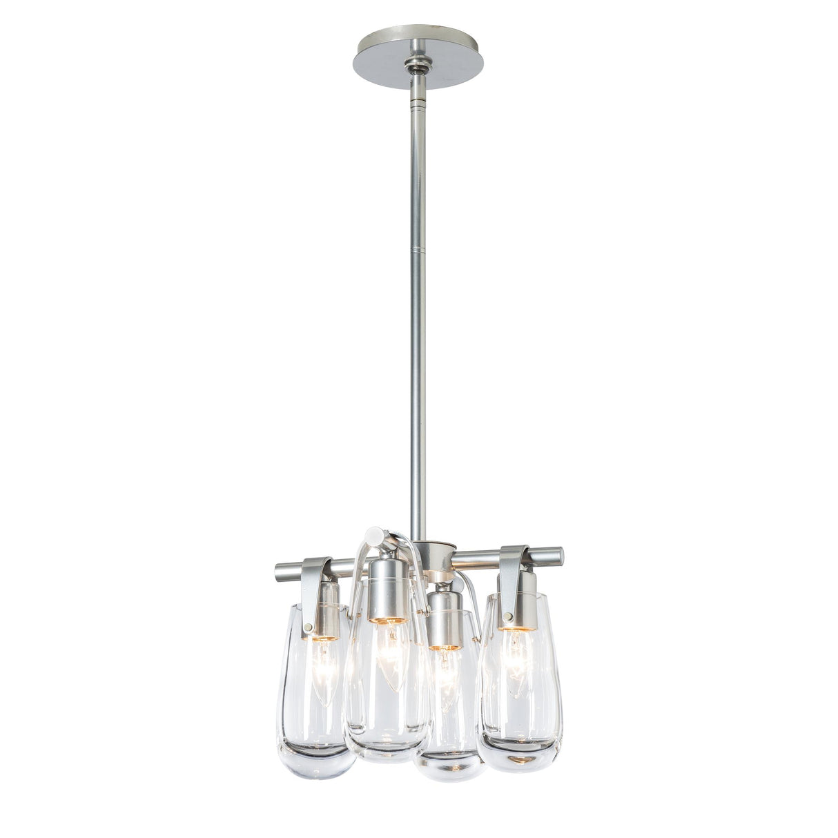 Hubbardton Forge 2022 Sterling Clear Glass (ZM) Multi Eos Semi-Flush/Pendant