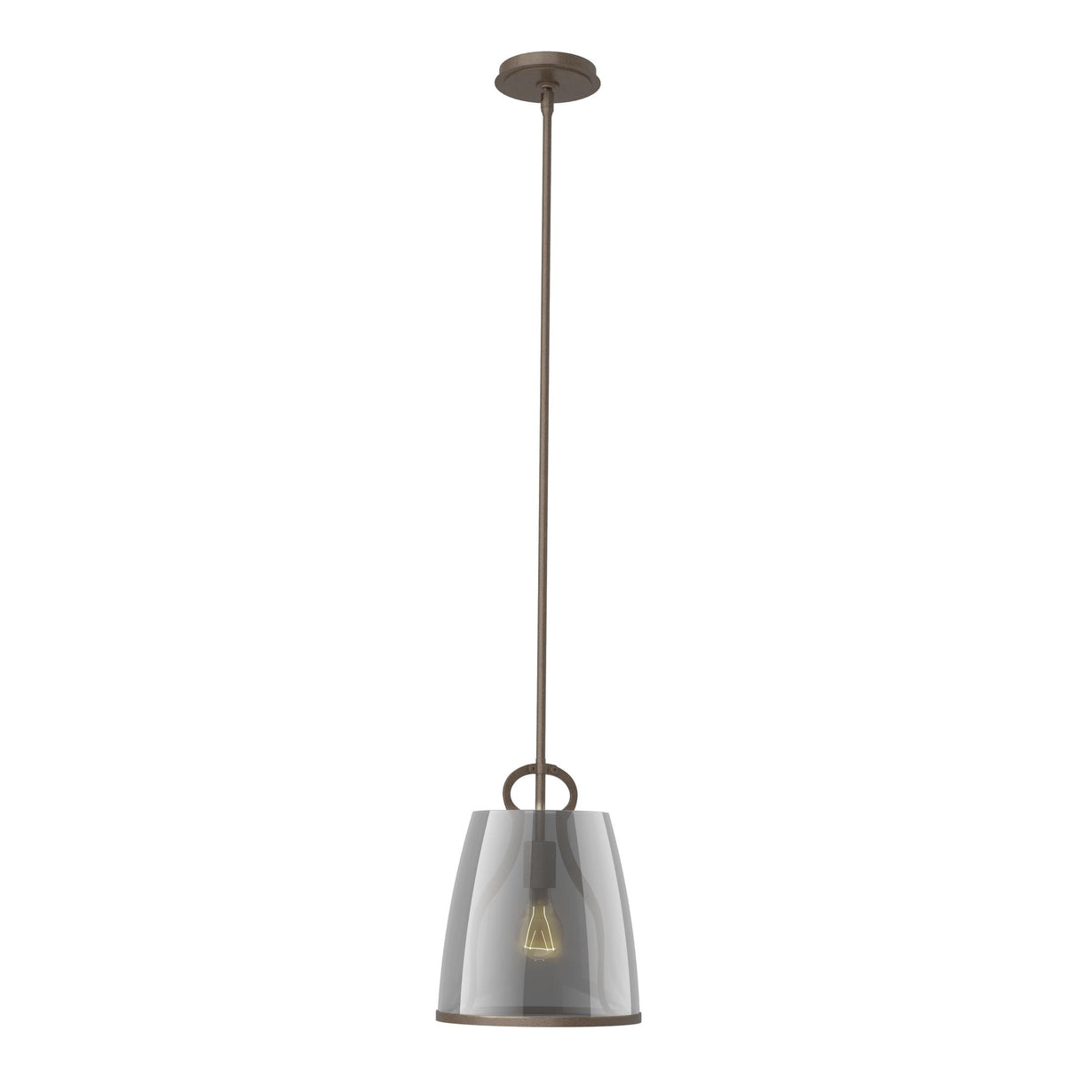 Hubbardton Forge 2022 Bronze Plated Smoke Glass (PS) Multi Caliper Pendant