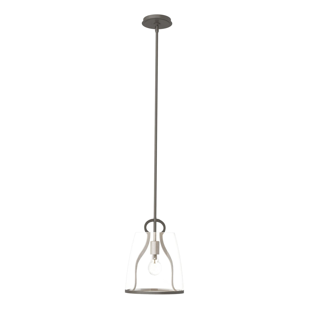Hubbardton Forge 2022 Dark Smoke Clear Glass (ZM) Multi Caliper Pendant