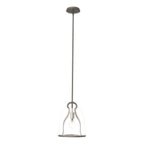 Hubbardton Forge 2022 Dark Smoke Clear Glass (ZM) Multi Caliper Pendant