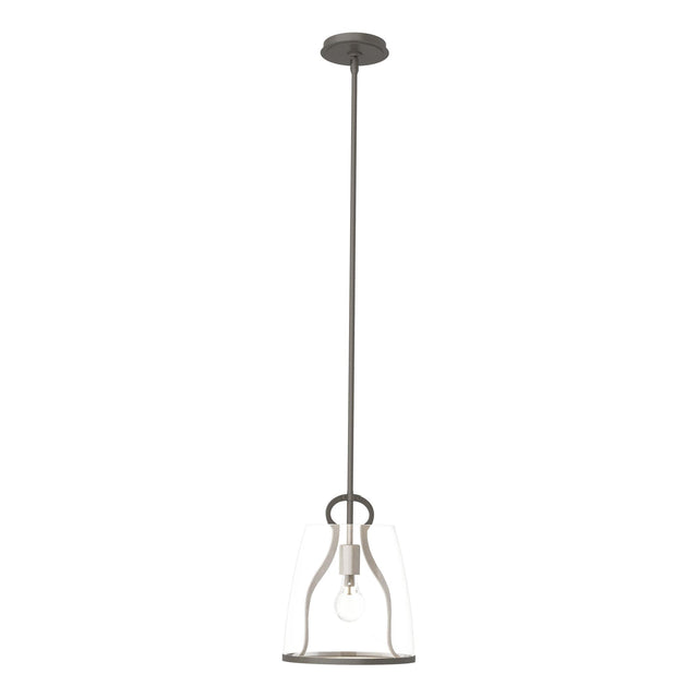 Hubbardton Forge 2022 Dark Smoke Clear Glass (ZM) Multi Caliper Pendant