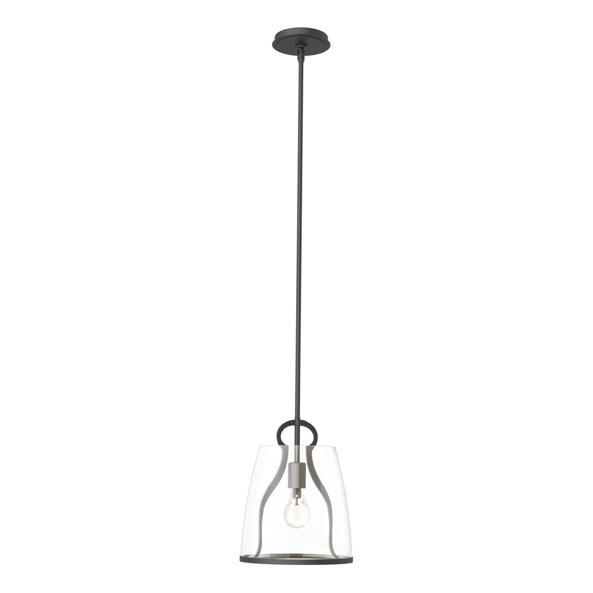 Hubbardton Forge 2022 Black Clear Glass (ZM) Multi Caliper Pendant